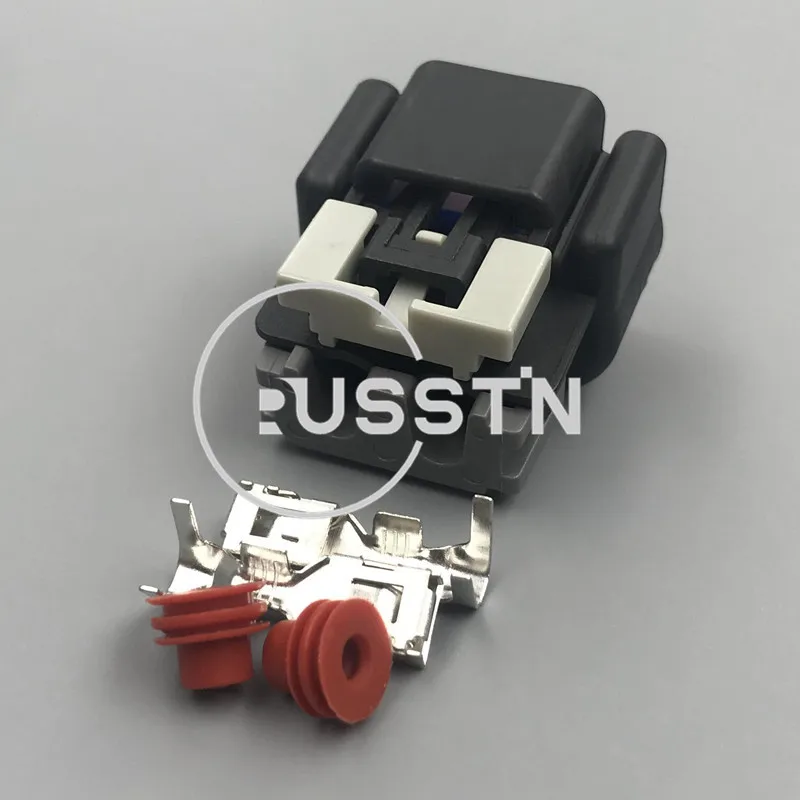 1 Set 2 Pin Automotive Waterproof Socket AC Assembly Sealed Sensor Plug Electrical Auto Fan Wire Harness Connector 15454358