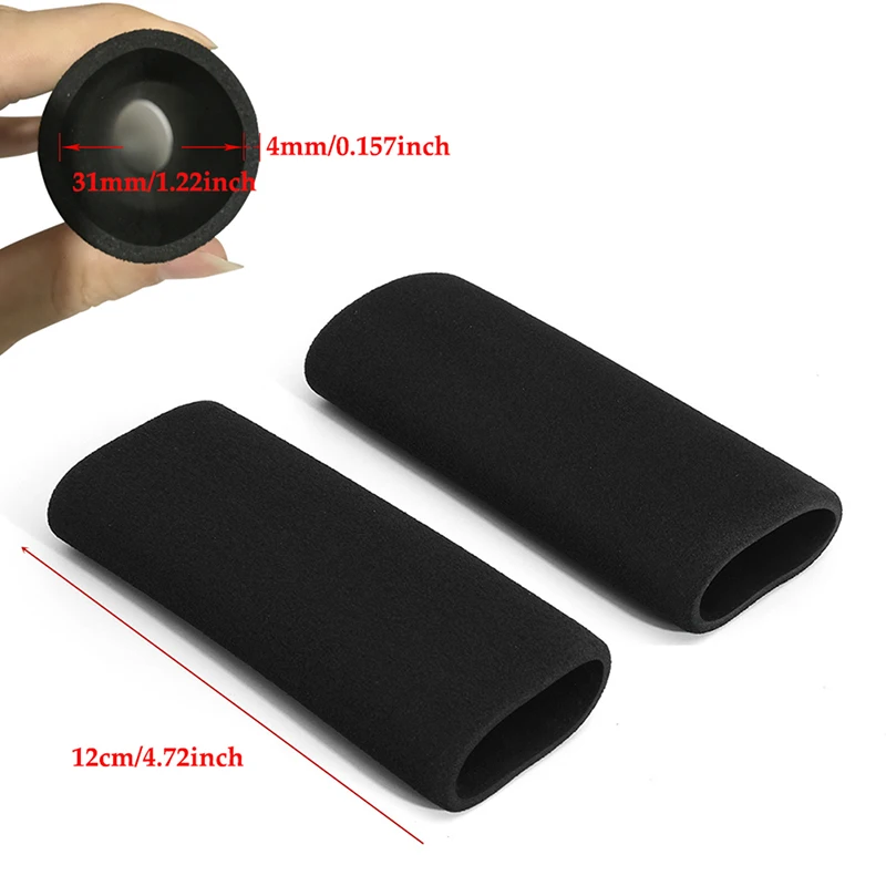 2Pcs Motorcycle Handle Cover Slip On Anti Vibration Comfort Handlebar Grip Cover