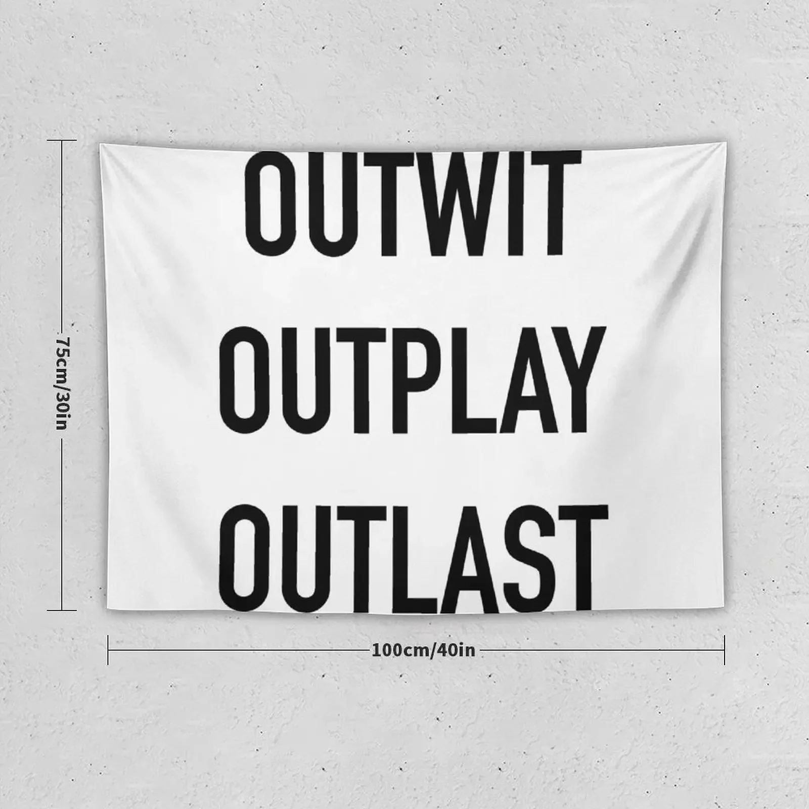 Survivor Outwit Outplay Outlast Tapestry Decor For Room Room Decorating Aesthetic Tapestry