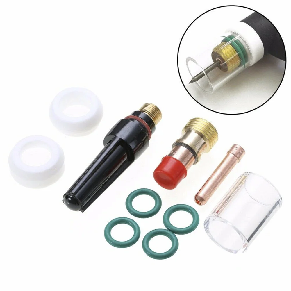 2.4 Mm 3 32 WP17 WP18 WP26 Welding Accessories Heat Resistant Cup Copper PTFE Materials 10 Heat-resistant Glass