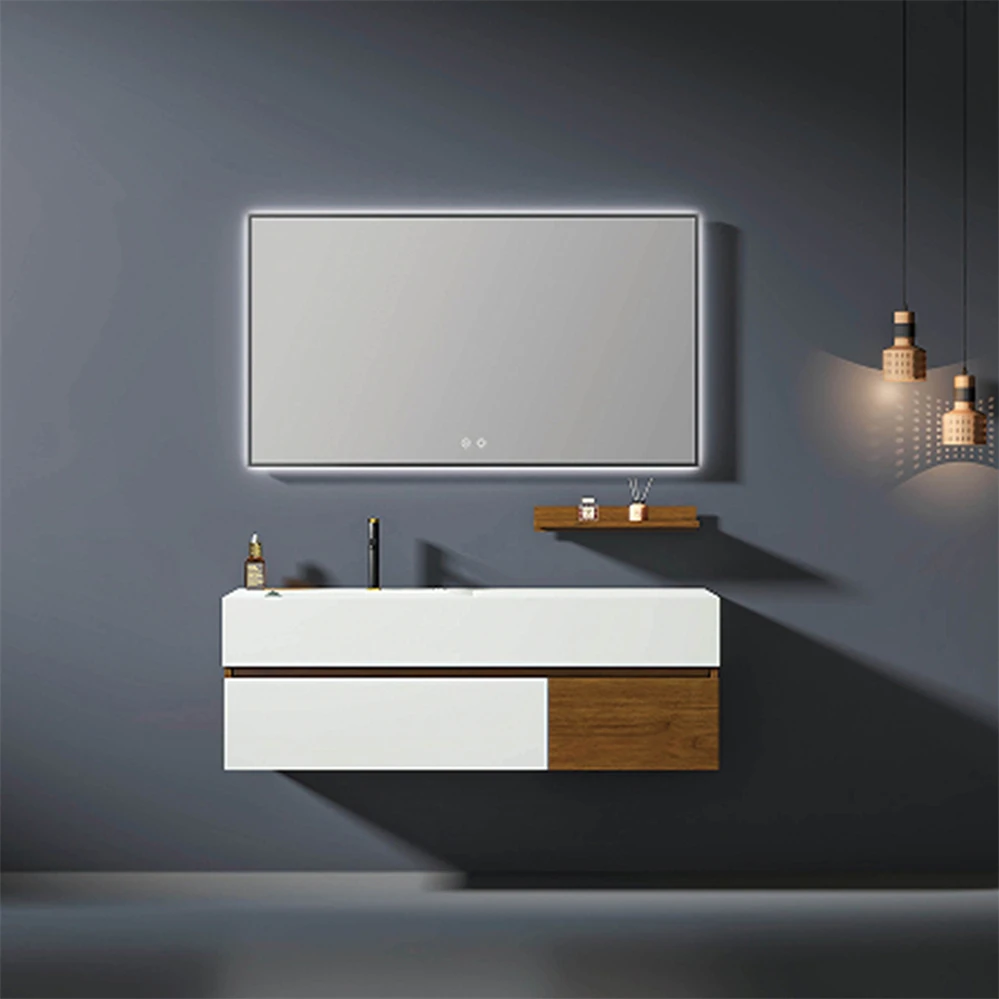 New Arrival Custom Washroom Vanity Factory Directly Modern Wholesale Waterproof  Bathroom Cabinet Vanities