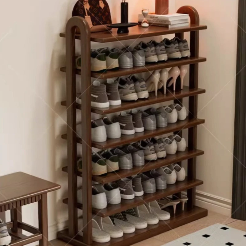 خزائن خزانة أحذية، خزانة أحذية خشبية لقاعة المدخل، خزانة أحذية، منظم رأسي، أثاث غرفة نوم Zapatos