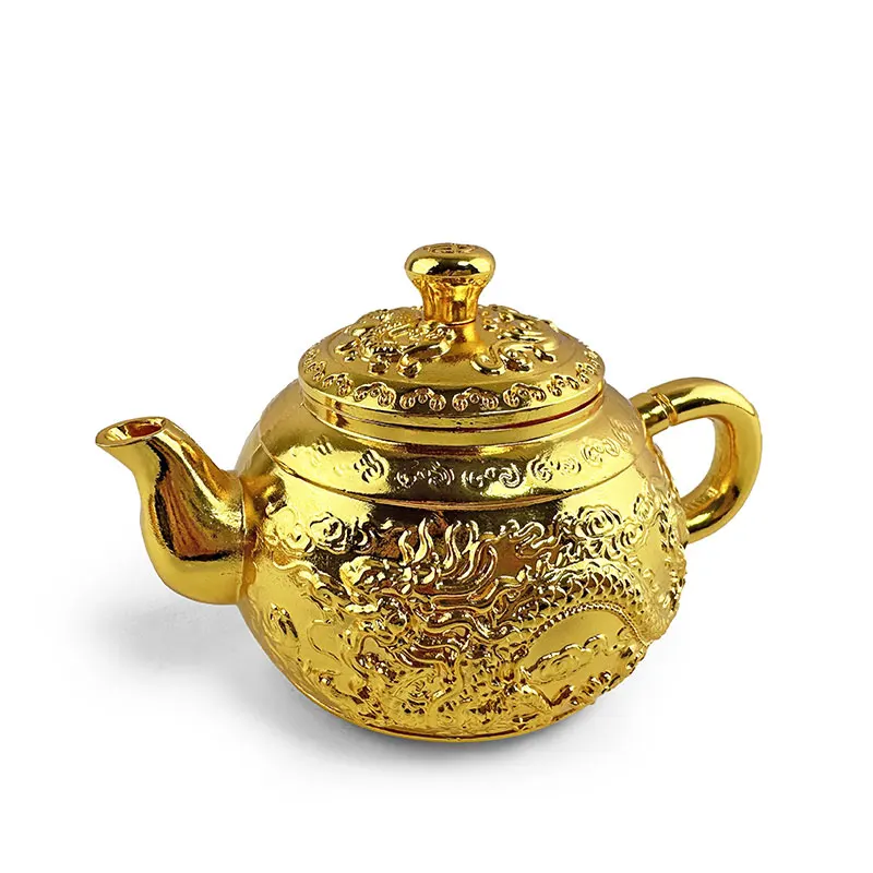 High-grade sargent dragon phoenix tea set ornaments tea set gold tea set gifts