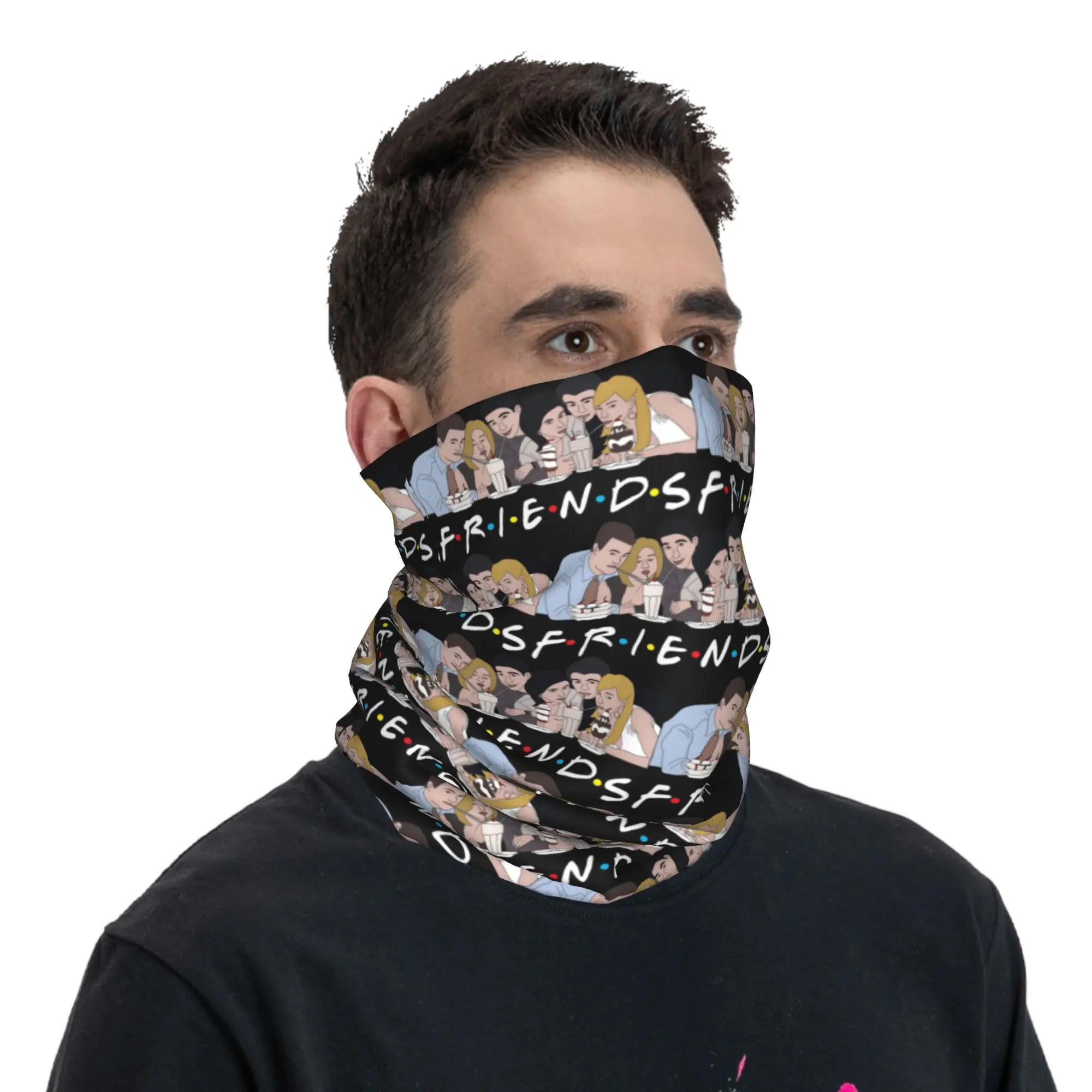 

Friends Milkshake Bandana Neck Cover Printed Face Scarf Warm Headband Outdoor Sports Unisex Adult Breathable