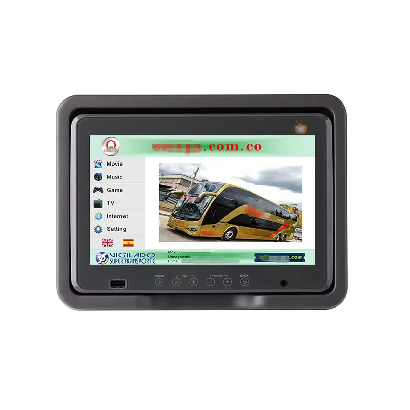 Advertising headrest screen 10.1 inch universal android monitor for multimedia display movies games and musics