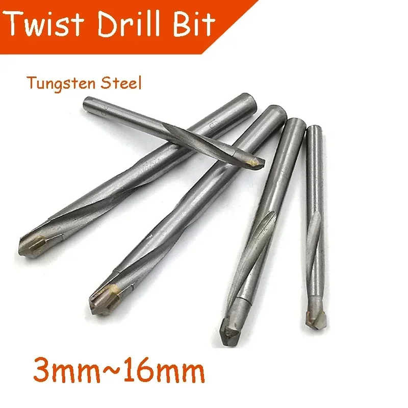 

3~16mm Tungsten Steel Carbide Drill Bit Fit For Stainless Steel Metal Wood Plastic Drilling Professional Hand Tools Alloy Bit
