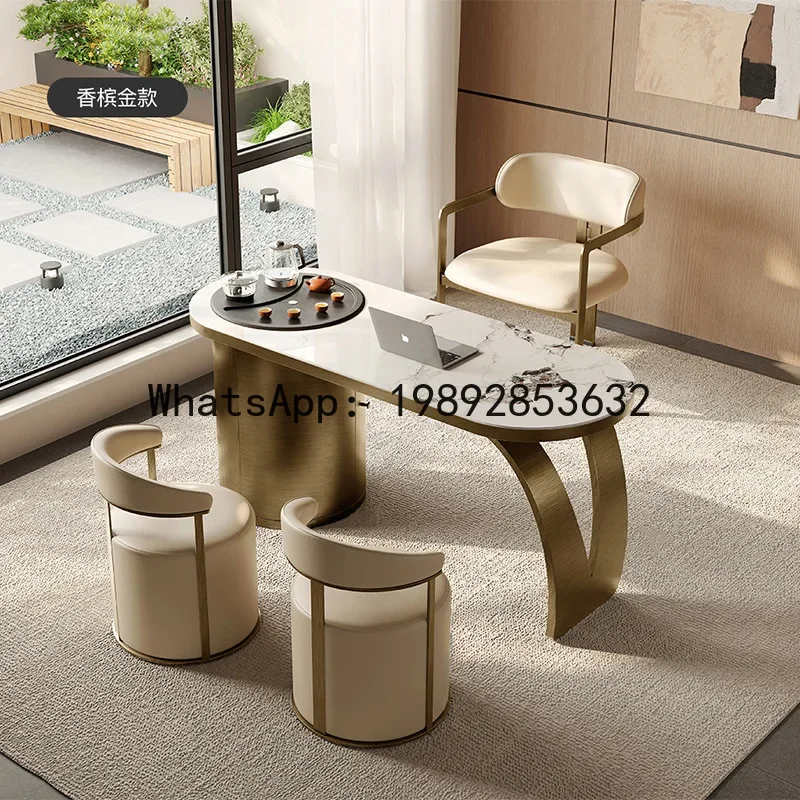 H5.18 balcony slate tea table combination tea table tea table