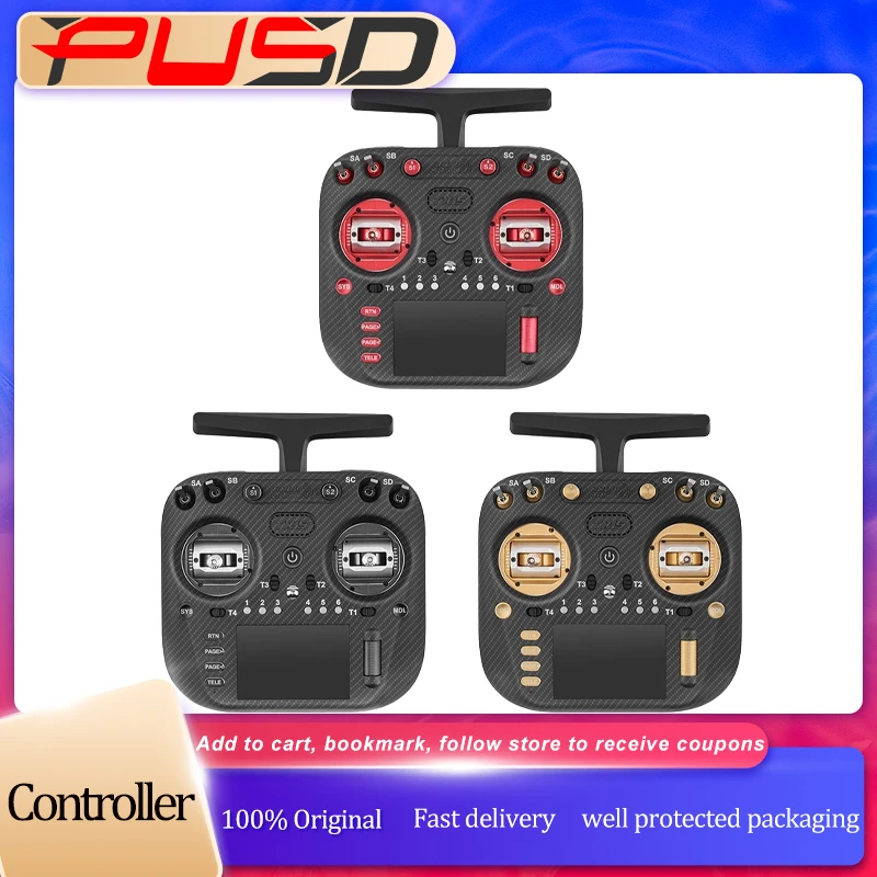 

New Original TX15 Max 3.5inch IPS Touchscreen Radio Controller ExpressLRS With AG02 CNC Hall Gimbal Built-in Gyro Microphone