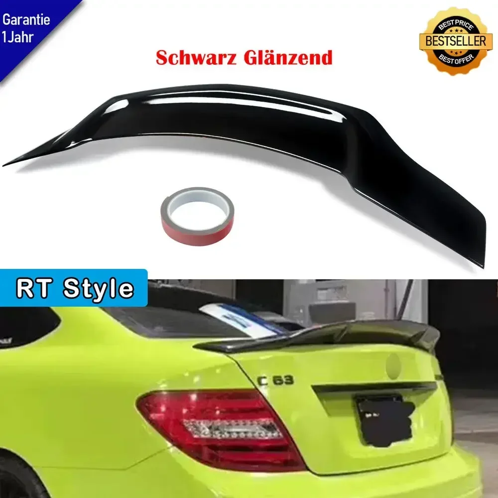 

Rear Spoiler RT Style for Mercedes W204 C250 C300 C63 AMG 2008-2014 Gloss Black