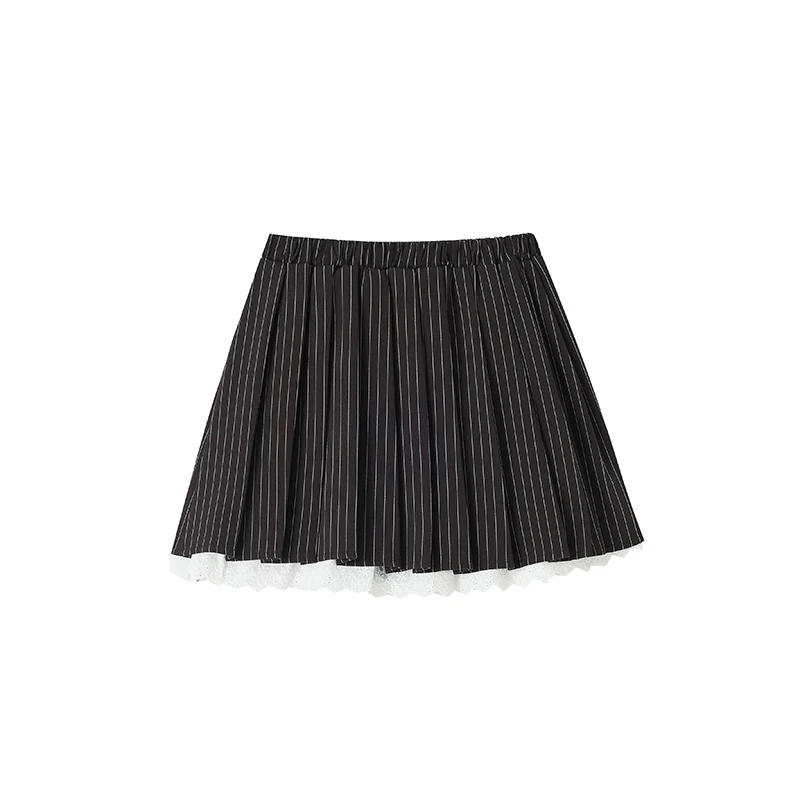 

Женская повседневная мини-юбка в полоску Y2K, японская эстетичная уличная милая сексуальная короткая юбка трапециевидной формы в стиле ретро 2000-х годов, одежда