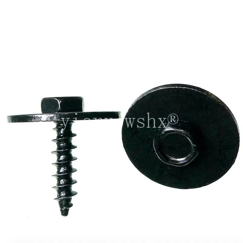 100PCS For BMW 5MM Hole Hex-Head Self-Tapping Bolt Screw 07149213164 24449408 Auto Metal Fastener Clips