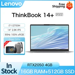 Lenovo ThinkBook 14+ 2022 Laptop Intel i5-12500H/I7-12700H GeForce RTX2050 16GB RAM 512GB SSD 2.8K 90Hz Screen 14Inch Notebook