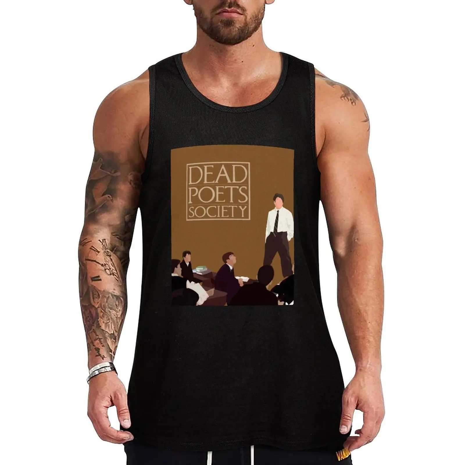

Dead Poets Society Minimalist Poster Tank Top gym wear men sports clothes for men Vest male male top