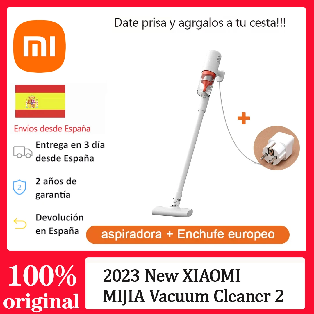 New XIAOMI MIJIA Vacuum Cleaner 2 For Home Handheld Dust Catcher Sweeping 16000Pa Strong Cyclone Suction Multi functional Brush