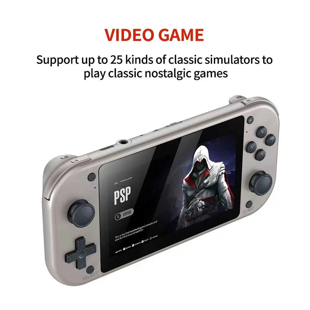 

Retro Handheld Game 64GB 128GB M17 Handheld Video Game Console Open Source 4.3 Inch IPS Screen Portable Video Player Boy Gift