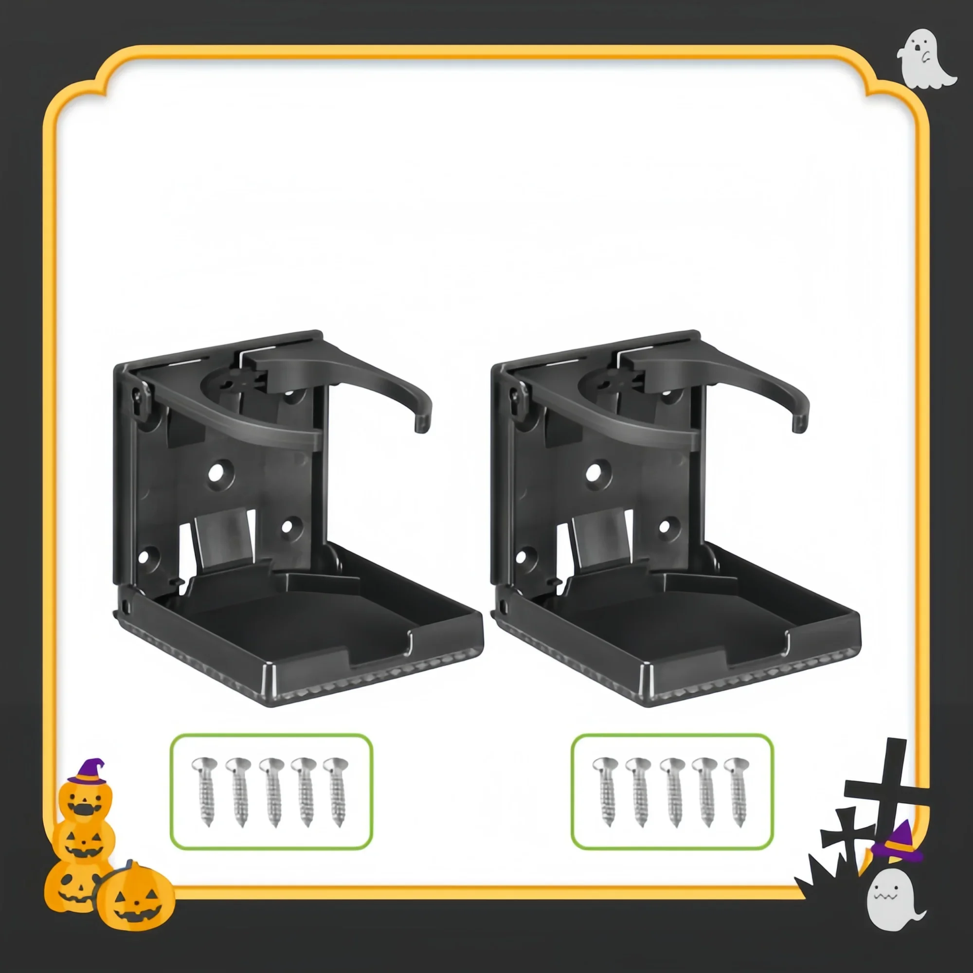 حامل أكواب سيارة قابل للتعديل مكون من قطعتين - يناسب أكواب وزجاجات 60-100 مم لشاحنة RV Van Boat Camper