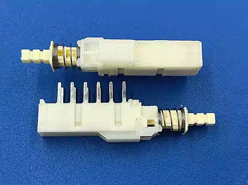 5개/자체 잠금 전원 스위치 SPUN 이중 행 12핀 잠금 고발자극 키 전원 증폭기 직선 키 피아노 버튼
