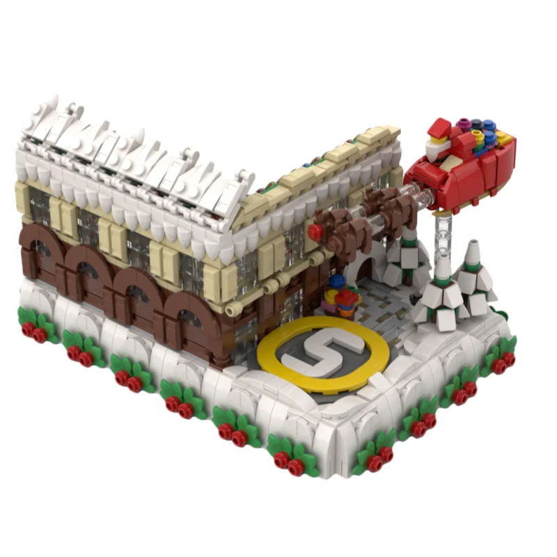 Modèle créatif annuel de noël modulaire architectural MOC-blocs de jouets de construction de petites particules 2200 pièces-convient à tous enthu