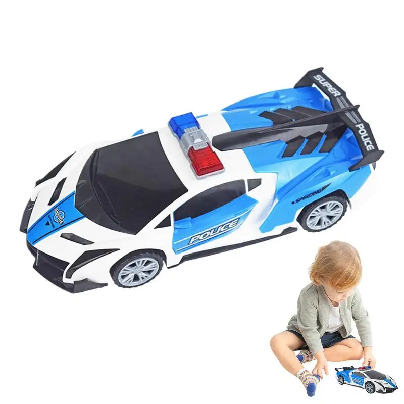 Rotating Toy Car Rotating Light Up Toy Vehicles Portable Sensory Toys Transform Vehicle Toys For Enhancing Color Recognition