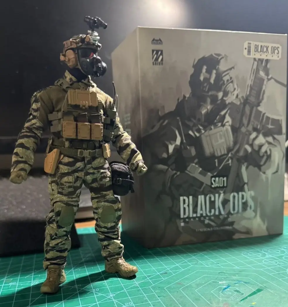 

Коллекционная фигурка-модель Stock Shenmao Jump Black Operation SA01 SA02 SA03, эксклюзивная серия, 1/12, подвижная, трендовый солдат, подарок для коллекционеров