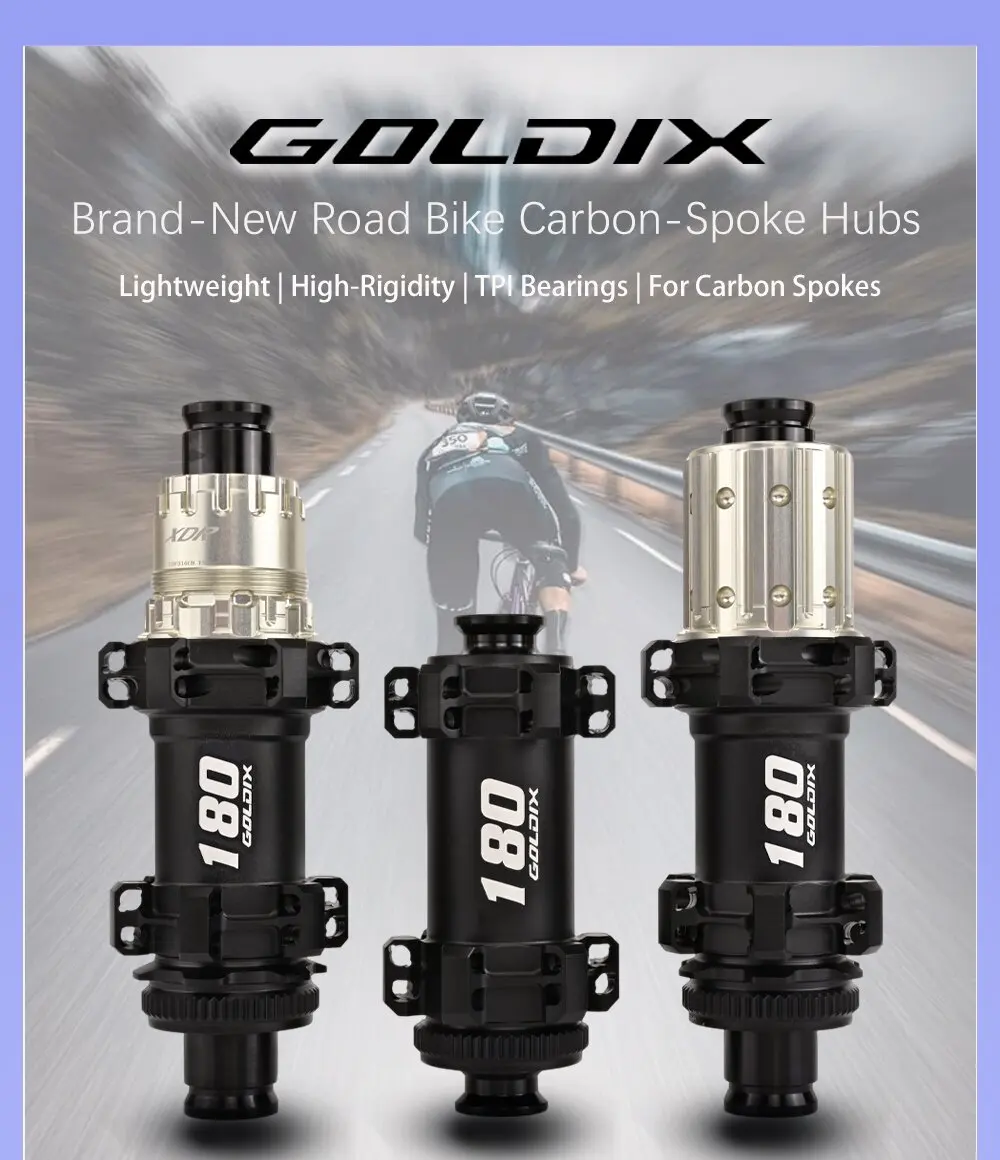 

Велосипедная втулка GOLDIX R180 с карбоновыми спицами, 20/24H, Center Lock, дисковый тормоз, 60T Ratchet, для шоссейных и гравийных велосипедов, легкая, совместима с Shimano SRAM