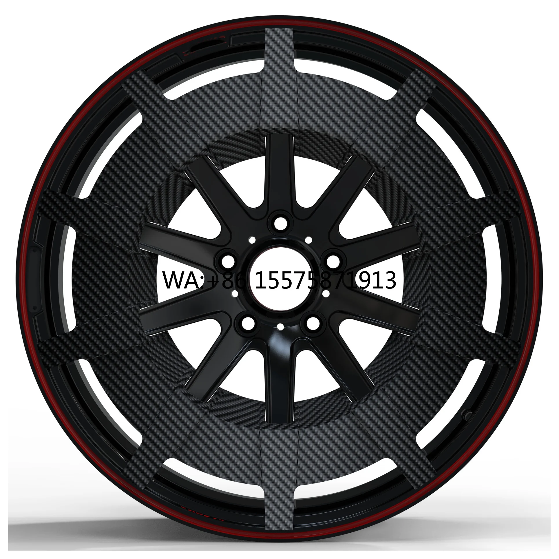 

For 1 Piece Forged Custom Wheel Pack Carbon Fiber Hubcap Suitable for Benz GLE AMG G63 G500 4*4 20 21 22 23inch 5X112 5X130