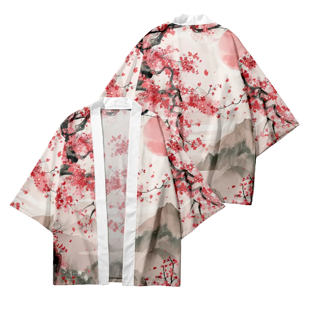 الاتجاه الجديد أزياء الرجال عارضة كيمونو خمر الزهور الطباعة الرجال التقليدية كيمونو اليومية عارضة الرجال سترة