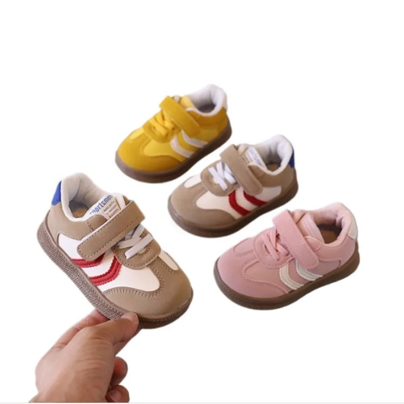 

Toddler Baby Kids Fashion Design Walking Shoes Sneakers Red Non-slip Casual Shoes Boys Girls Breathable Outdoor Sport Shoes21-30
