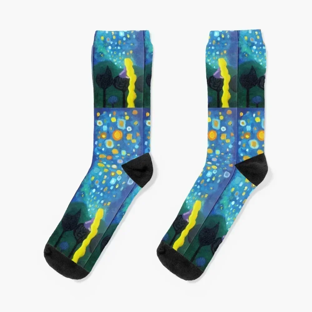 

Looking from a window Socks New year's Children's cotton heated Socks Male Women's