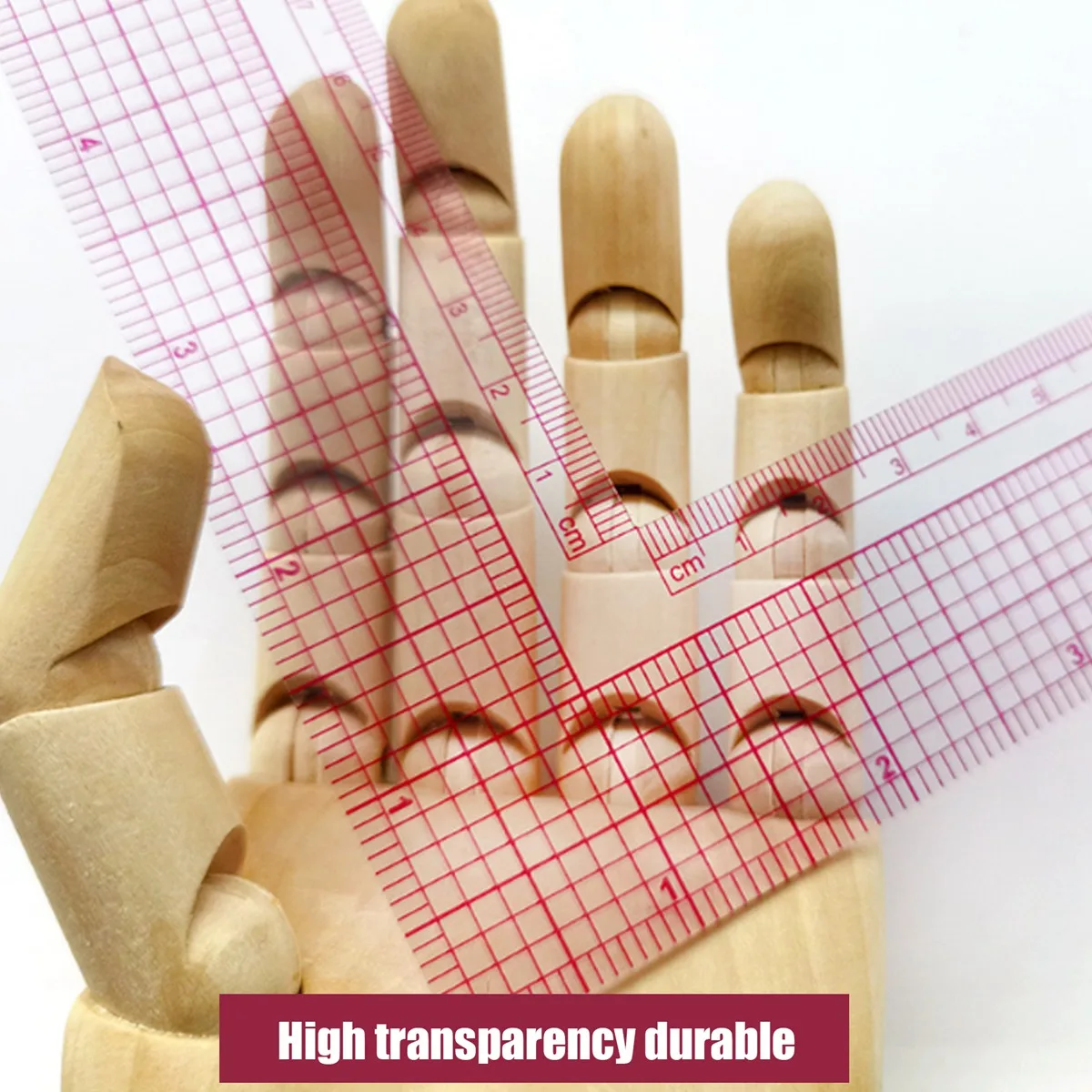 2Pcs 5808 Built-in Square Ruler Corner Ruler L-Shaped Ruler Garment Ruler Grading Ruler