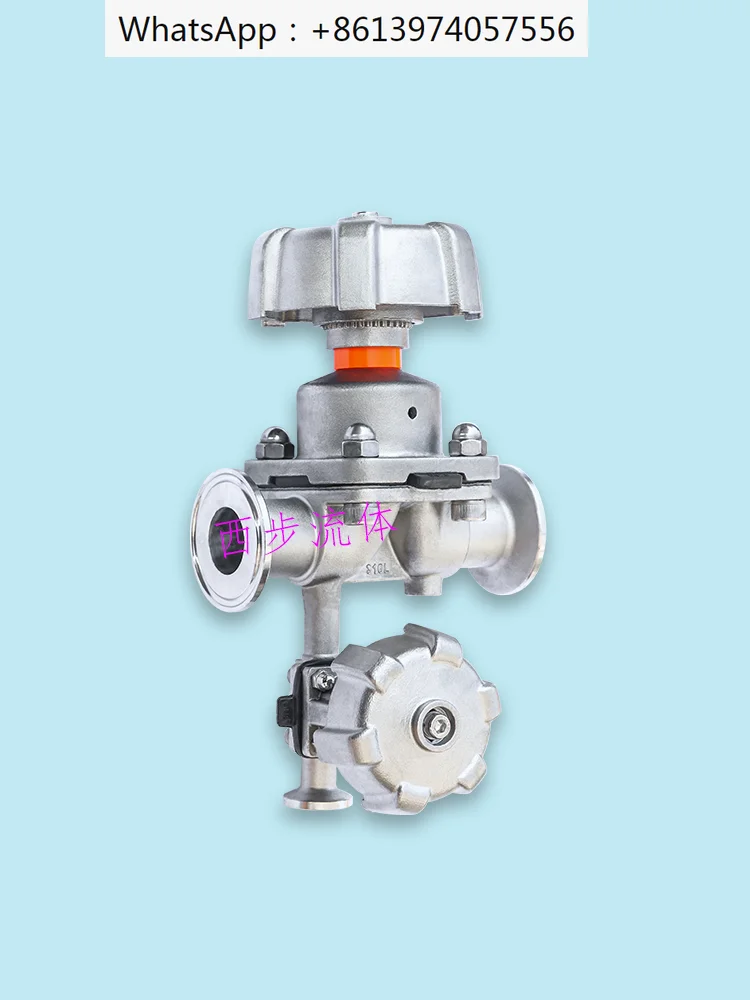 

Sampling diaphragm valve sanitary combined manual diaphragm tandem single and double braid diaphragm sampling