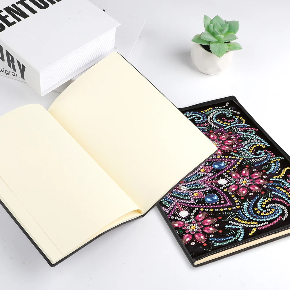 طقم رسم ماسي 5D DIY ، شكل خاص ، بدون خطوط ، رسم ماسي ، دفتر يوميات ، مجلة ، دفتر ملاحظات ، ماندالا ، A5