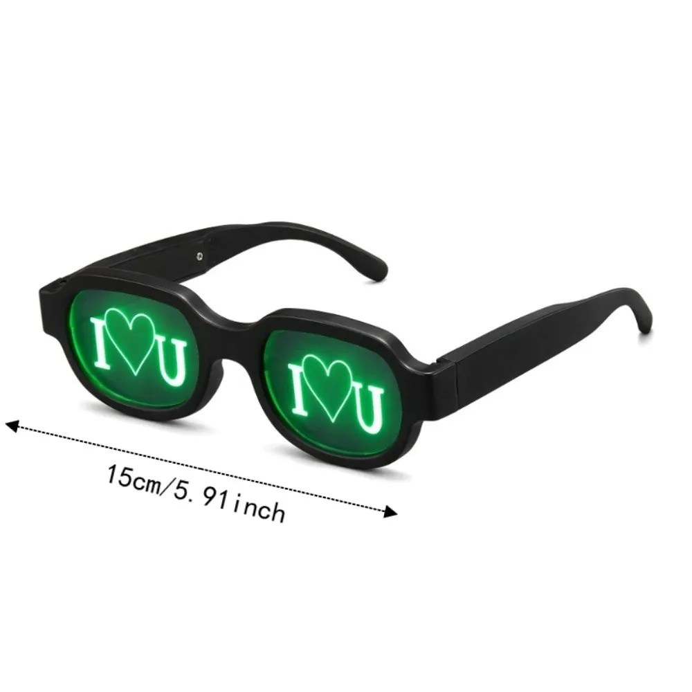 Special Effect LED Glasses Glowing Neon Sense of Technology Luminous Eyewear Red Eyes Flashing Light Flash Eye Glasses Cosplay view 6