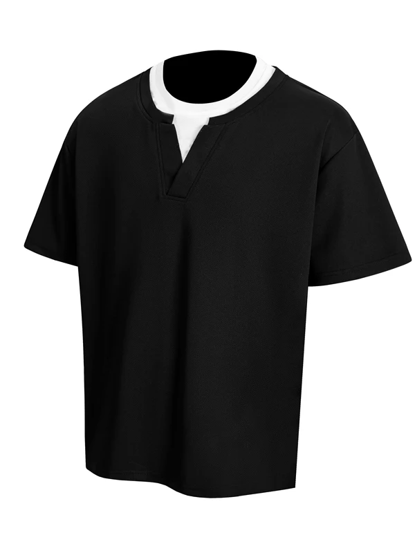 

Молодежная летняя футболка с коротким рукавом в стиле ретро, свободного кроя, для пар, в стиле Гонконг, шикарный японский ретро-дизайн