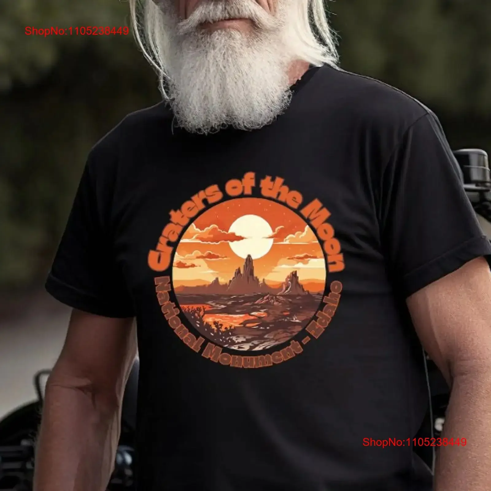 Craters of the Moon National MonumenT T Shirt Idaho Preserve ID Lava Landscape vintage Washed Top For Everyday Wear homme