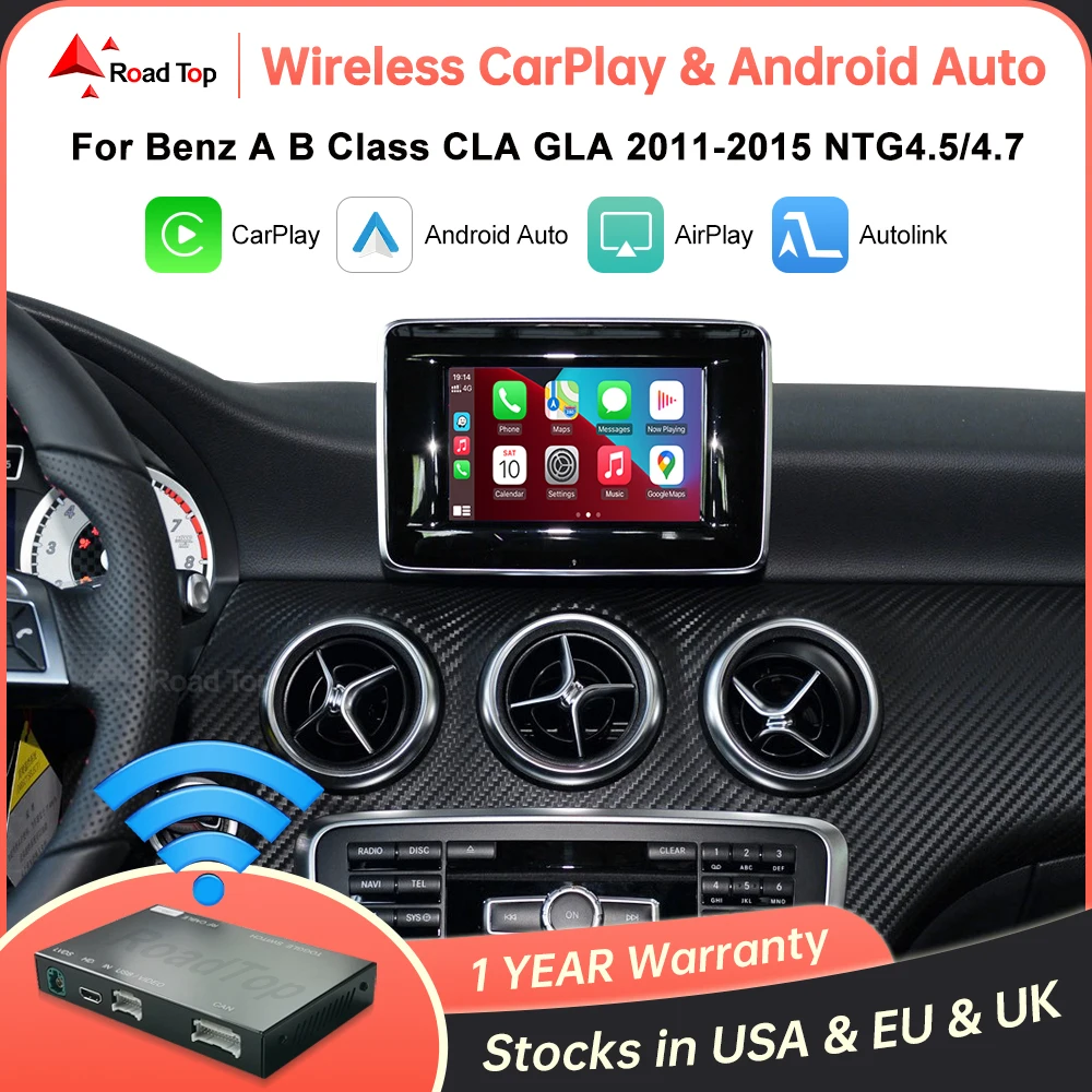 Wireless CarPlay For Mercedes Benz A B Class W176 CLA GLA W246 2013-2015 Android Auto Mirror Link AirPlay Car Play Rear Camera