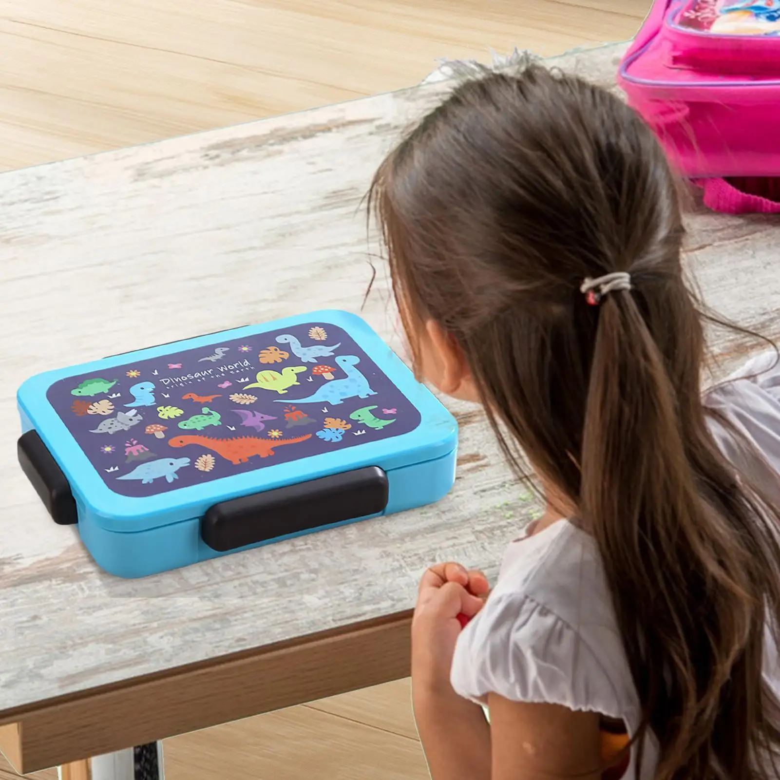 Lunch Containers For Kids 5-Compartment Snackle Box Container Leak-proof Kitchen Tableware For Sea Summer Commuting Long Drive