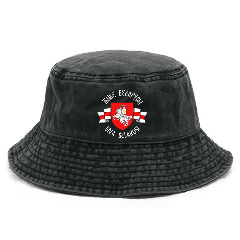 Belarus Pogonya Bucket Cap Distressed Hats Cap Men Retro Outdoor Summer Adjustable Hat Belarus Bob Panama Caps