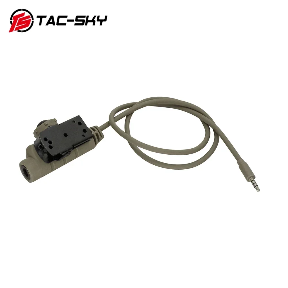 Tactical PTT Adapter U94 V2 PTT Push to Talk Phone PTT Plug 3.5mm Compatible with PELTOR COMTA FOR SORIDN Tactical Headset