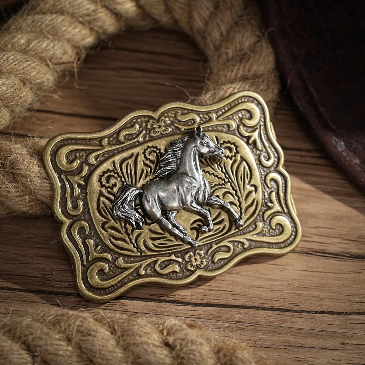 Western Belt Buckle Initial Vintage-Cowboy Rodeo Silver Large Skull Belt Buckle for Men Women