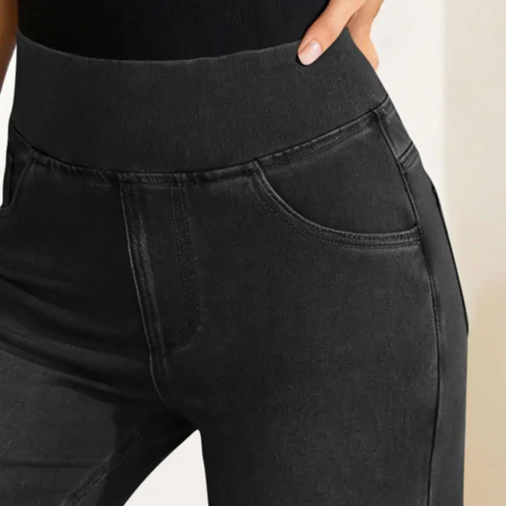2026 Spring New High Waist Knee Length Denim Shorts For Women Fashion Casual Summer Stretch Tight Jeans Shorts With Pockets