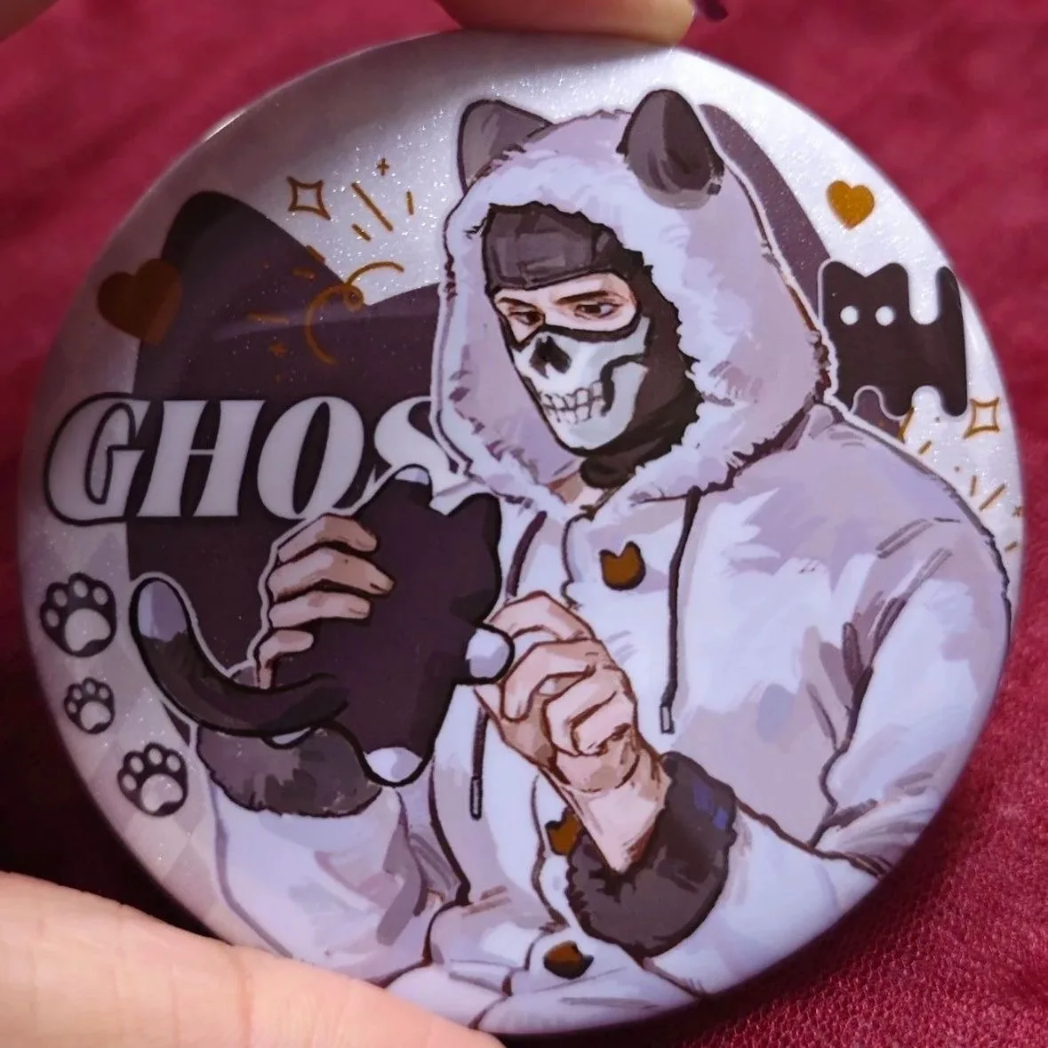 Nuovo Call of Duty merchandise cosplay keegan fantasma konig distintivo da bar per indumenti da notte, spilla in banda stagnata, miglio