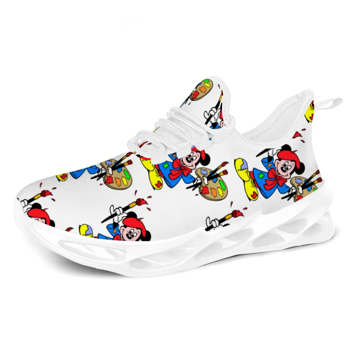 

Кроссовки с принтом Микки Мауса, спортивные детские кожаные кроссовки, повседневная обувь для мальчиков, нескользящая детская модная обувь для школы, прогулок и бега