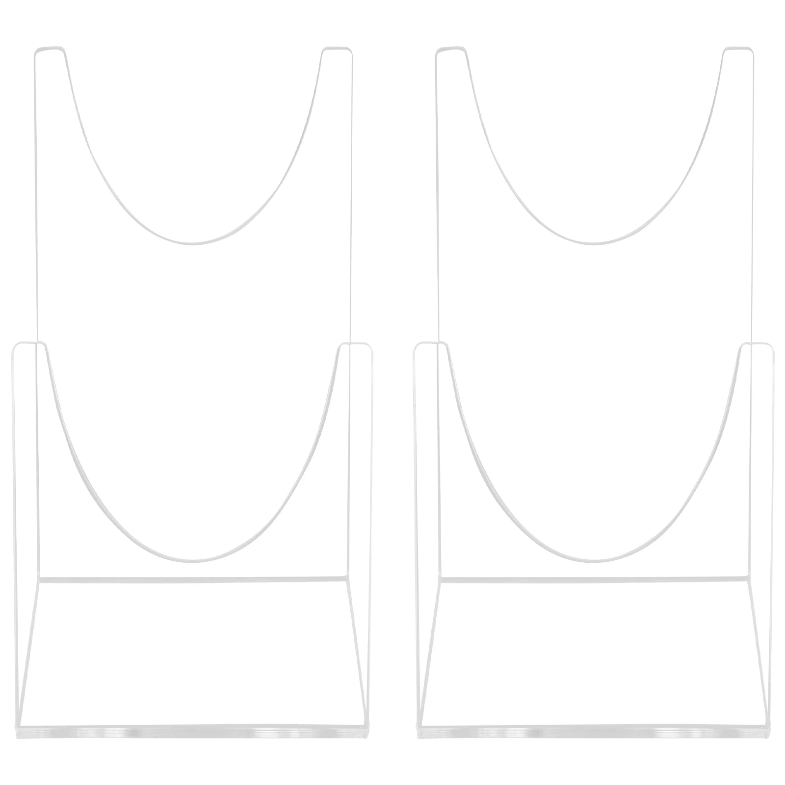 

2Pcs Clear Acrylic Sword Stand Shofar Display Rack Tabletop Organizer Home Decoration Stable Shofar Display Stand