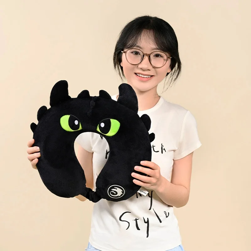 

Anime Cartoon How To Train Your Dragon Toothless Plush Pillow Creative New Plush U-Shaped Pillow Travel Neck Protection Pillow