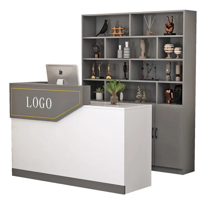 

Hotel bar checkout page wine cabinet integrated modern simple corner commercial store small catering front desk counter