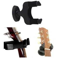 Black Guitar Wall-mounted Hanger Rack Hook Wall Holders Stands Racks for All Guitar Bass Ukelele Instrument AH-81