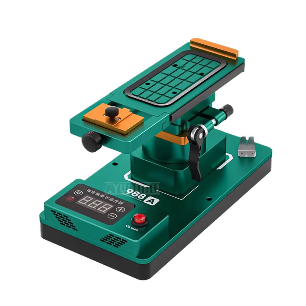 TBK988A Vacuum Rotating Separator Machine Double Pump Constant Temperature Heating Platform for Cell Phone LCD Repair & Degluing