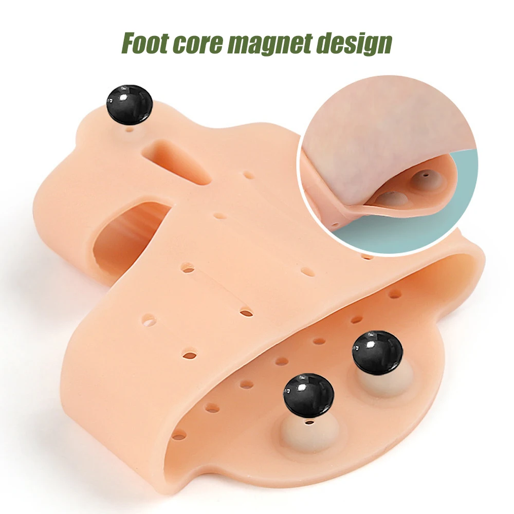 Breathable Toe Separator, Metatarsal Pads, Toe Straightener for Bunion, Hammer Toes, Soft, 1 Pair