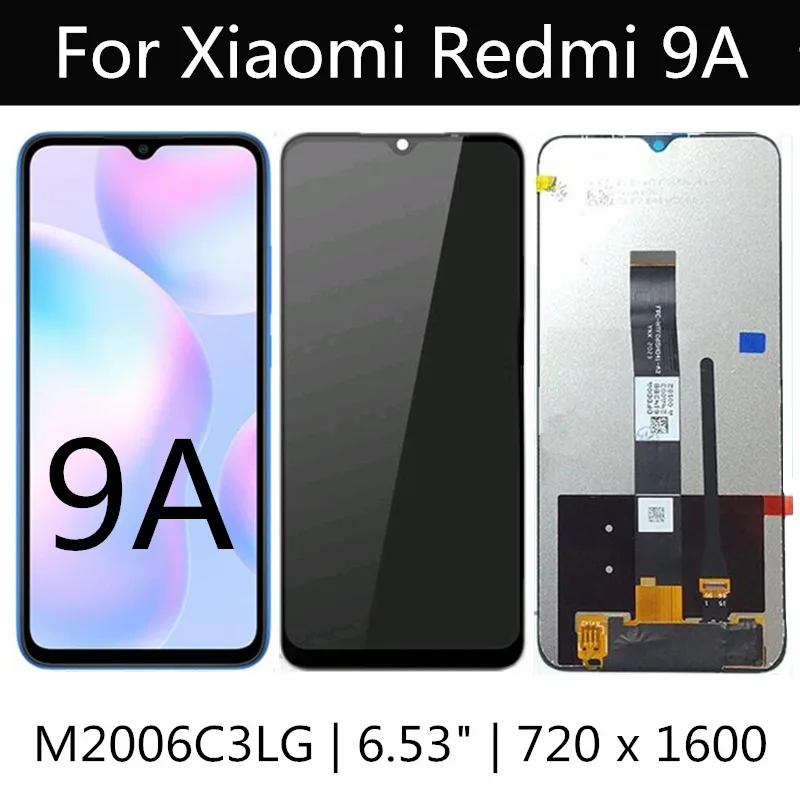 LCD For Xiaomi Redmi 9A LCD Display Touch Screen Assembly Replacement For Redmi 9A M2006C3LG M2006C3LC LCD